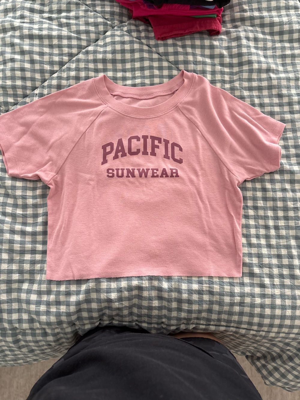 PacSun Soft Pink Logo Crewneck Tee